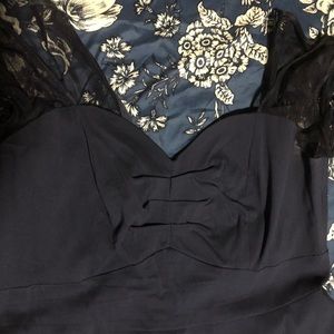 Torrid navy blue sleeveless dress  shear front